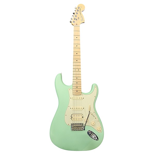 Used Used Fender American Performer Stratocaster HSS Surf Green Solid Body Electric Guitar