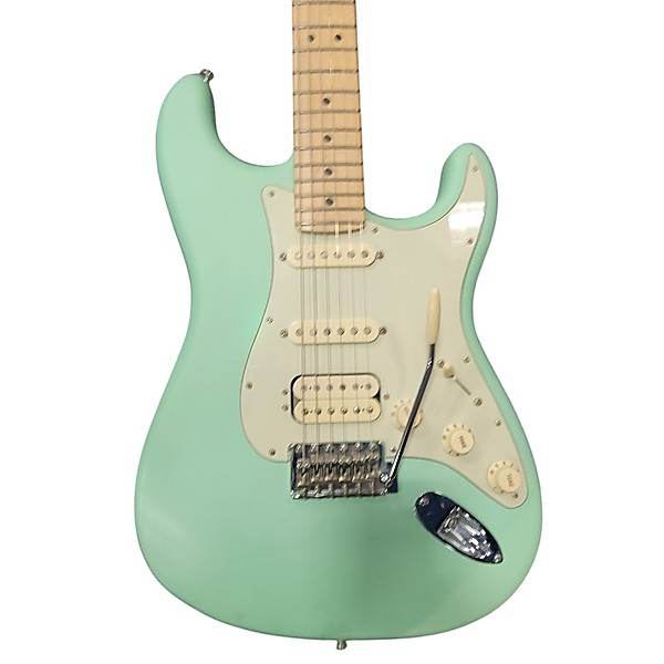 Used Used Fender American Performer Stratocaster HSS Surf Green Solid Body Electric Guitar