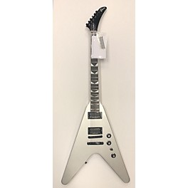 Used Gibson DAVE MUSTAINE FLYING V Silver Solid Body Electric Guitar