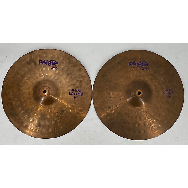 Used Paiste Used Paiste 14in 400 Hi-Hat Pair Cymbal