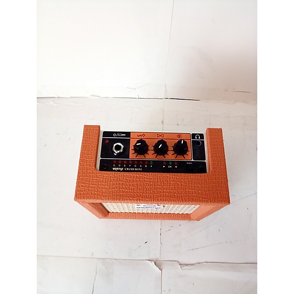 Used Orange Amplifiers Crush Mini 3W 1x4 Guitar Combo Amp Battery Powered Amp