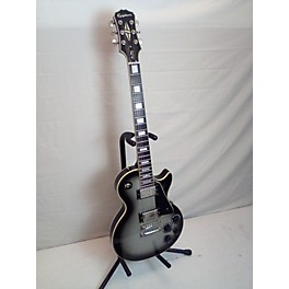 Used Epiphone Used 2015 Epiphone Les Paul Custom Classic Pro Black And Silver Solid Body Electric Guitar