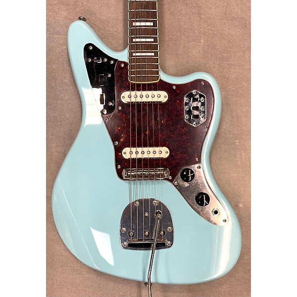 Used Squier Used Squier Classic Vibe 70s Jaguar Daphne Blue Solid Body Electric Guitar