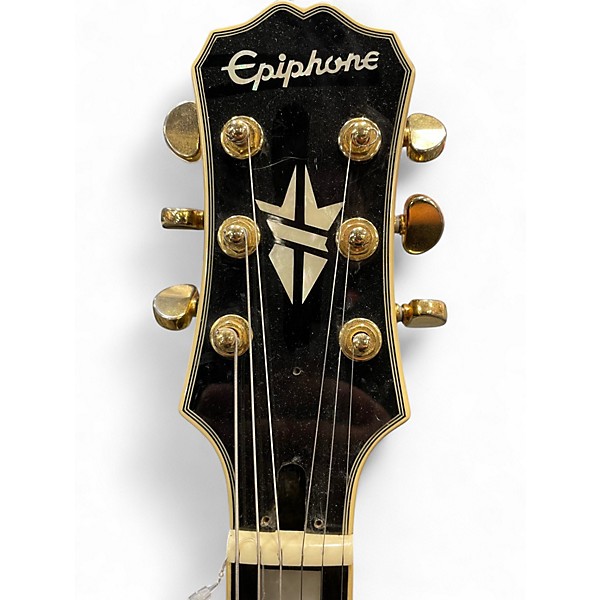 Used Epiphone LTD Ed Bjorn Gelotte les paul custom Ebony Solid Body Electric Guitar