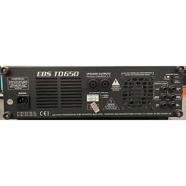 Used EBS TD650 Bass Amp Head