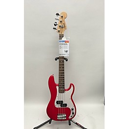 Used Squier Used Squier Mini P Bass Red Electric Bass Guitar