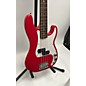 Used Squier Used Squier Mini P Bass Red Electric Bass Guitar