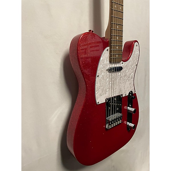 Used Squier Used Squier Telecaster Cherry Sparkle Solid Body Electric Guitar