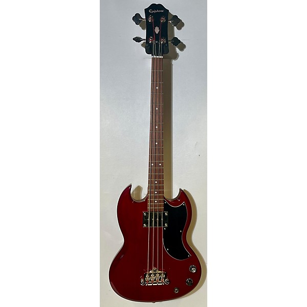 Used Epiphone Used Epiphone EB0 Red Electric Bass Guitar