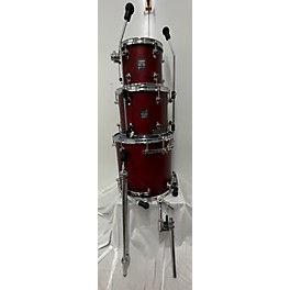 Used SONOR 3 piece SONIC PLUS II JUNGLE BOP CHERRY RED Drum Kit