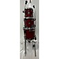 Used SONOR 3 piece SONIC PLUS II JUNGLE BOP CHERRY RED Drum Kit thumbnail