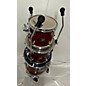 Used SONOR 3 piece SONIC PLUS II JUNGLE BOP CHERRY RED Drum Kit