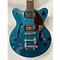 Used Gretsch Guitars Used Gretsch Guitars G2657T Ocean Turquoise Hollow Body Electric Guitar