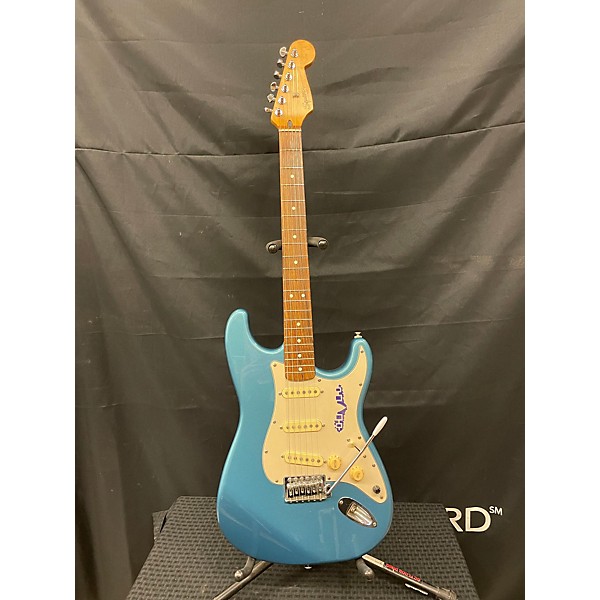 Used Squier Used Squier Mexican Stratocaster Blue Solid Body Electric Guitar