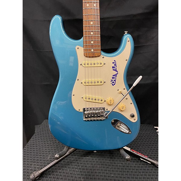 Used Squier Used Squier Mexican Stratocaster Blue Solid Body Electric Guitar