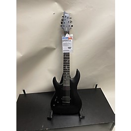 Used Schecter Guitar Research Used Schecter Guitar Research Damien Elite 7 Left Handed Trans Black Electric Guitar