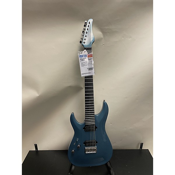 Used Schecter Guitar Research Used Schecter Guitar Research Aaron Marshall AM-7 7-String Left Handed Cobalt Slate Electric...