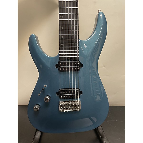 Used Schecter Guitar Research Used Schecter Guitar Research Aaron Marshall AM-7 7-String Left Handed Cobalt Slate Electric...