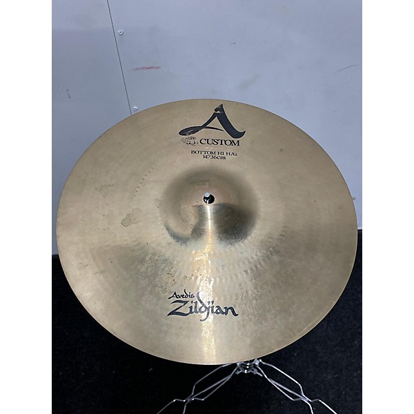 Used Zildjian Used Zildjian 14in A Custom Hi Hat Pair Cymbal