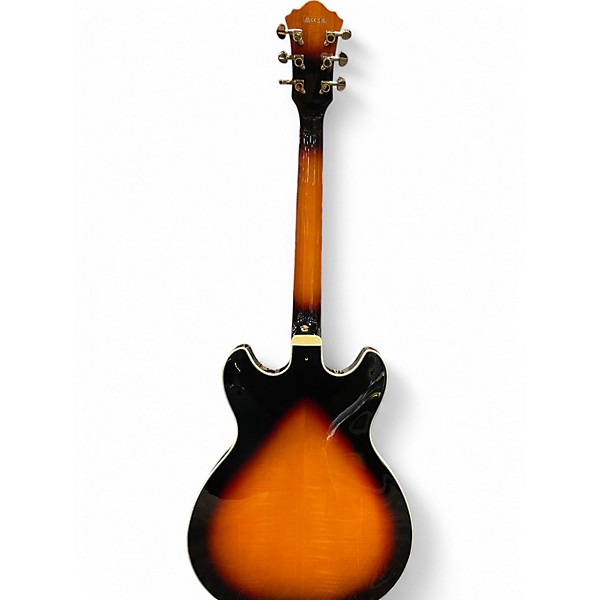 Used Ibanez AS113-BS 2 Tone Sunburst Hollow Body Electric Guitar