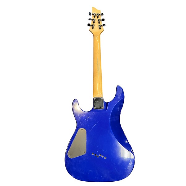 Used Schecter Guitar Research Used Schecter Guitar Research C1 Diamond Series Blue Solid Body Electric Guitar