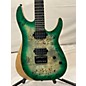 Used Schecter Guitar Research Used Schecter Guitar Research Reaper 6 Green Burst Solid Body Electric Guitar thumbnail