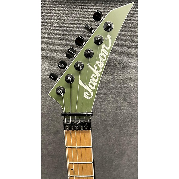 Used Jackson Used Jackson DK2 Pro Dinky Olive Green Solid Body Electric Guitar