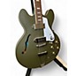 Used Epiphone Used Epiphone Casino Worn Hollow Body Olive Drab Hollow Body Electric Guitar