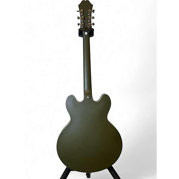 Used Epiphone Used Epiphone Casino Worn Hollow Body Olive Drab Hollow Body Electric Guitar