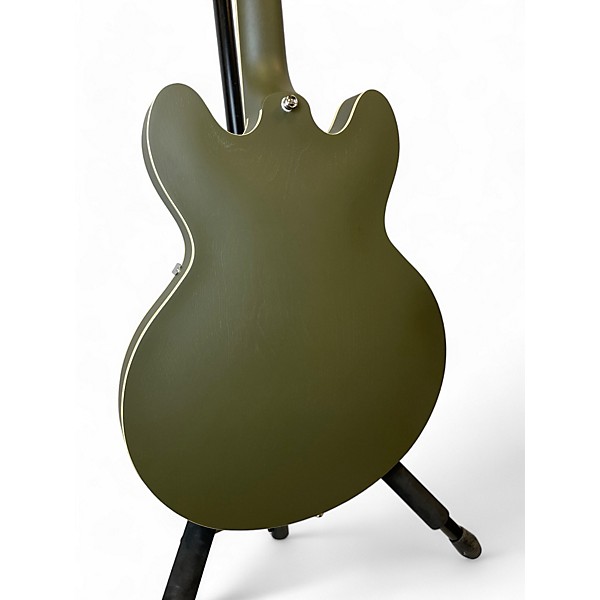 Used Epiphone Used Epiphone Casino Worn Hollow Body Olive Drab Hollow Body Electric Guitar