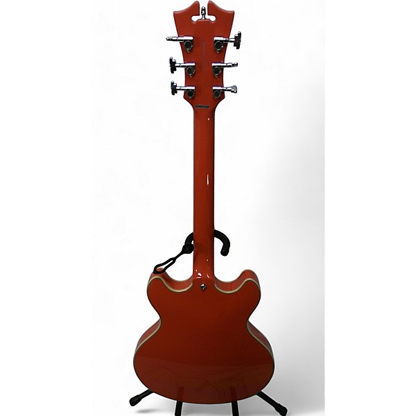 Used D'Angelico Premier Series DC Orange Hollow Body Electric Guitar