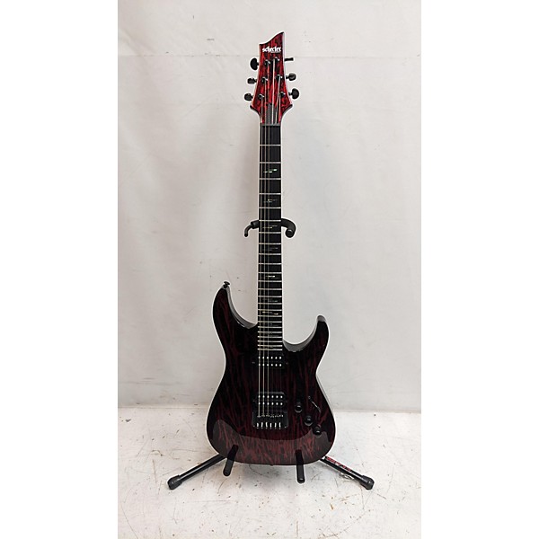 Used Schecter Guitar Research Used Schecter Guitar Research C1 SILVER MOUNTAIN Blood Moon Solid Body Electric Guitar