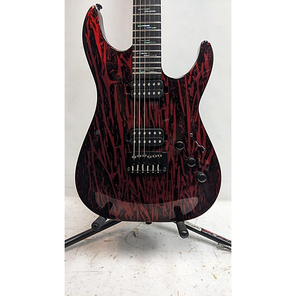 Used Schecter Guitar Research Used Schecter Guitar Research C1 SILVER MOUNTAIN Blood Moon Solid Body Electric Guitar