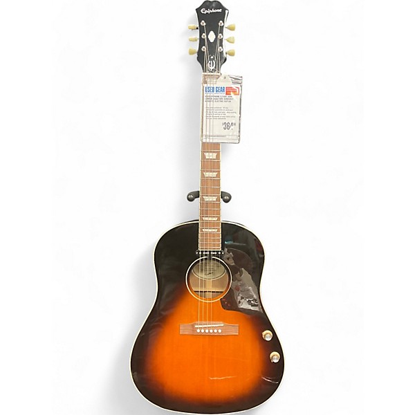 Used Epiphone EJ160E John Lennon Signature Sunburst Acoustic Electric Guitar