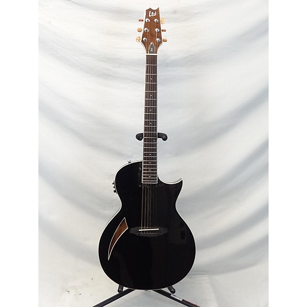 Used ESP LTD TL6 Black Acoustic Electric Guitar