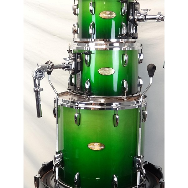 Used Pearl Used Pearl 4 piece Masterworks Emerald Fade Drum Kit