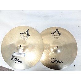 Used Zildjian Used Zildjian 14in A Custom Hi Hat Pair Cymbal