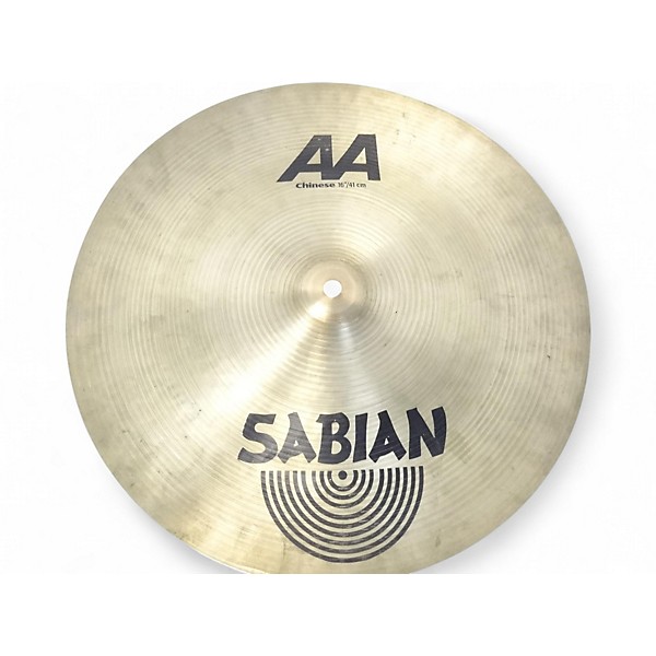Used SABIAN 16in AA Chinese Cymbal