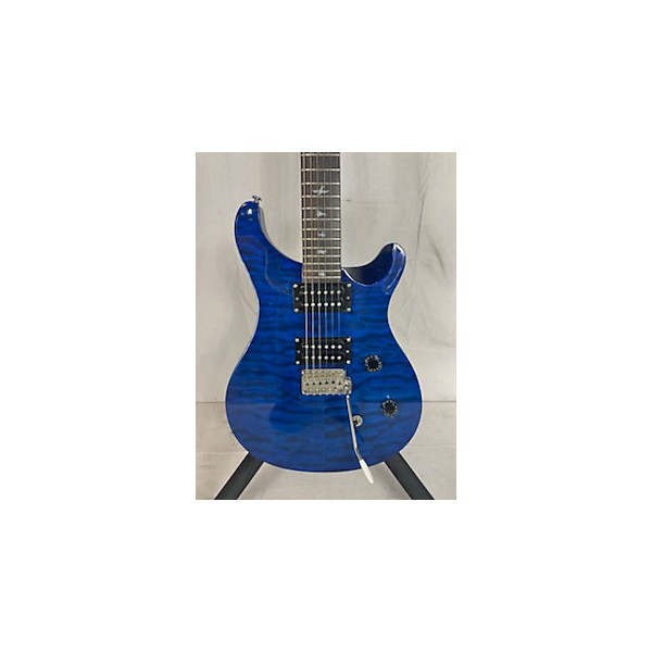 Used PRS Used PRS SE Custom 24 Trans Blue Solid Body Electric Guitar