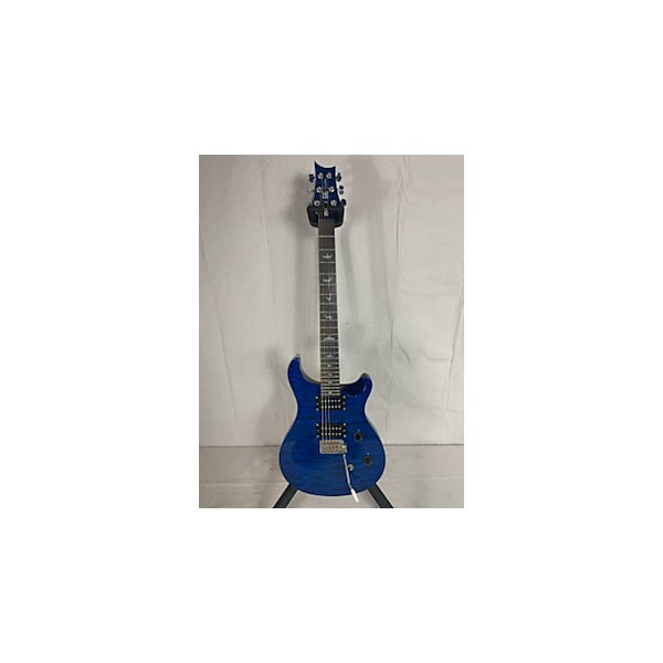 Used PRS Used PRS SE Custom 24 Trans Blue Solid Body Electric Guitar