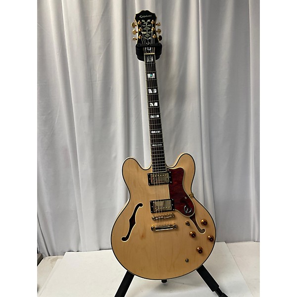 Used Epiphone Used Epiphone Sheraton II Natural Hollow Body Electric Guitar