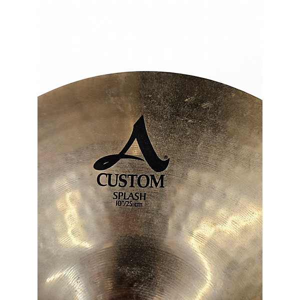 Used Zildjian 10in A Custom Splash Cymbal