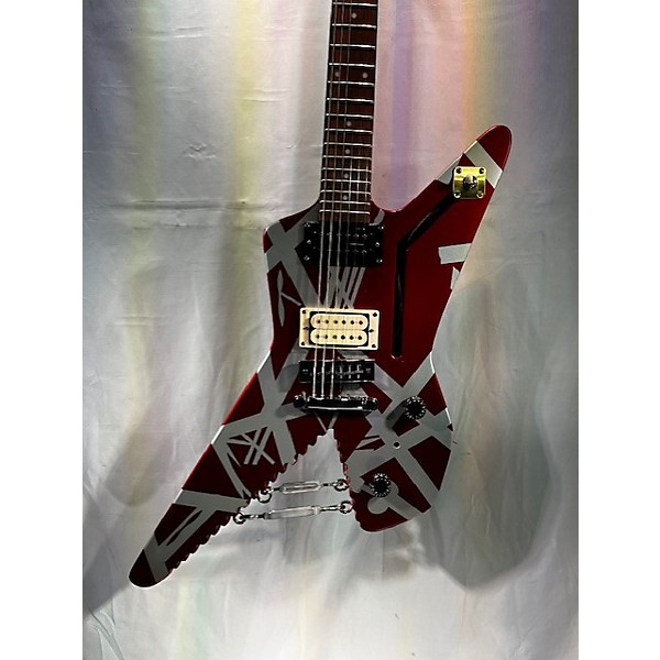 Used EVH Striped Series Shark Solid Body Electric Guitar