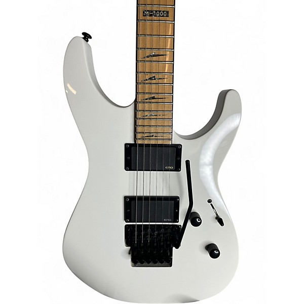 Used ESP LTD M1000 Snow White Solid Body Electric Guitar