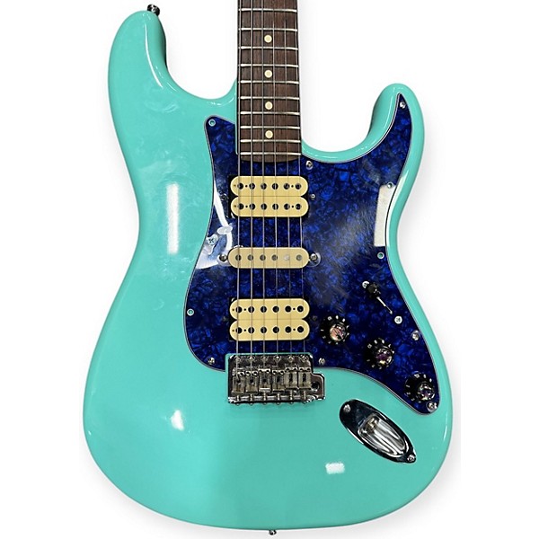 Used Fender Used Fender Partscaster Turquoise Solid Body Electric Guitar