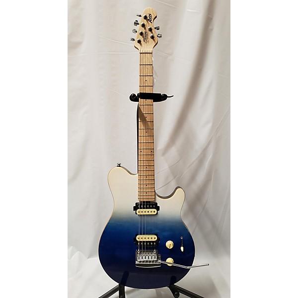 Used Sterling by Music Man Used Sterling By Music Man Sub AX3 Axis SPECTRUM BLUE Solid Body Electric Guitar