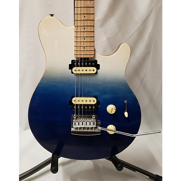 Used Sterling by Music Man Used Sterling By Music Man Sub AX3 Axis SPECTRUM BLUE Solid Body Electric Guitar