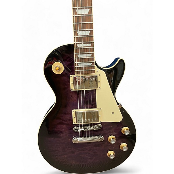 Used Gibson Used 2023 Gibson Les Paul Standard 1960S Neck Quilted Dark Purple Burst Solid Body Electric Guitar