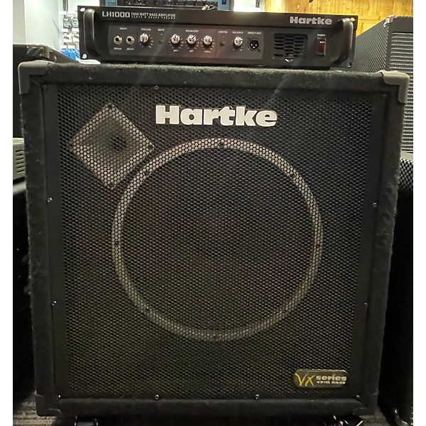 Used Hartke LH1000 1000W STACK WITH VX115 Bass Stack