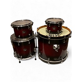 Used TAMA Used TAMA 4 piece Silverstar Transparent Red Burst Drum Kit